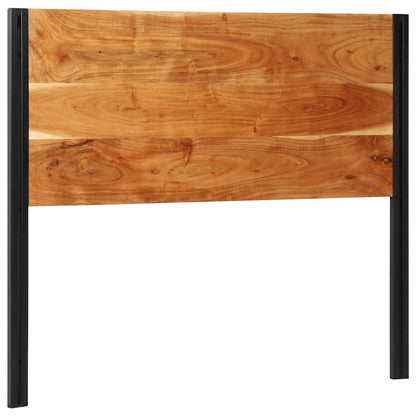 Testiera 120 cm in Legno Massello di Acacia e Ferro