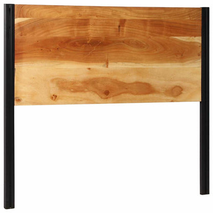Testiera 120 cm in Legno Massello di Acacia e Ferro
