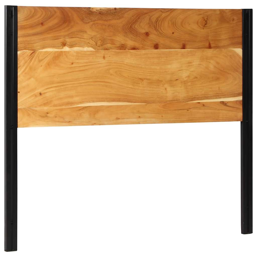 Testiera 120 cm in Legno Massello di Acacia e Ferro
