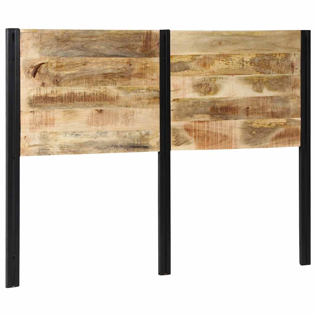 Testiera 140 cm in Legno Massello di Mango e Ferro