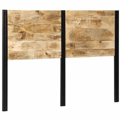 Testiera 140 cm in Legno Massello di Mango e Ferro