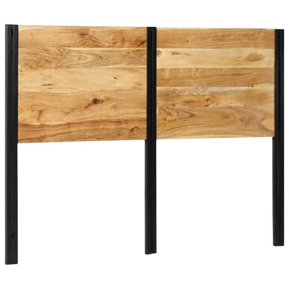 Testiera 140 cm in Legno Massello di Acacia e Ferro