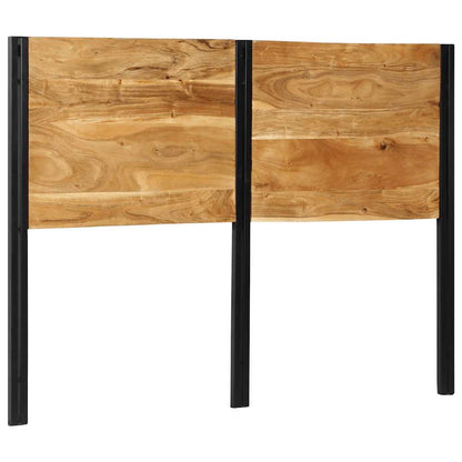 Testiera 140 cm in Legno Massello di Acacia e Ferro