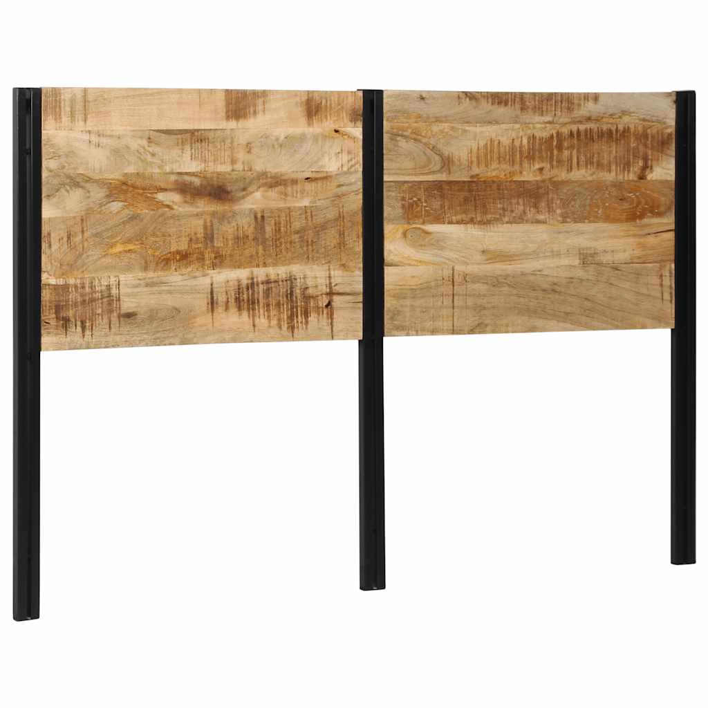 Testiera 160 cm in Legno Massello di Mango e Ferro