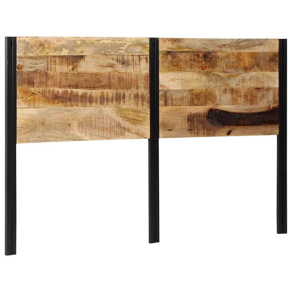 Testiera 160 cm in Legno Massello di Mango e Ferro