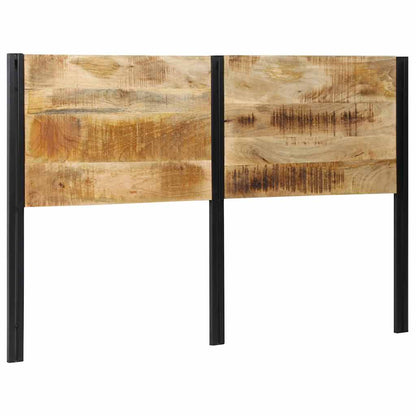Testiera 160 cm in Legno Massello di Mango e Ferro