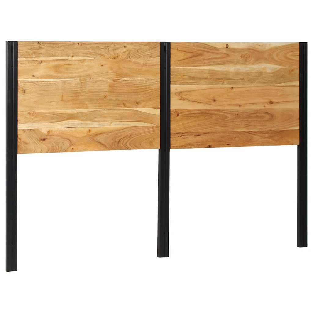 Testiera 160 cm in Legno Massello di Acacia e Ferro