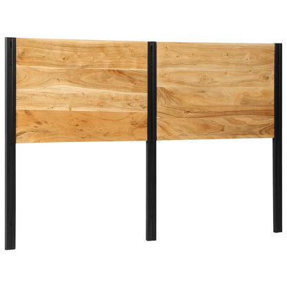 Testiera 160 cm in Legno Massello di Acacia e Ferro