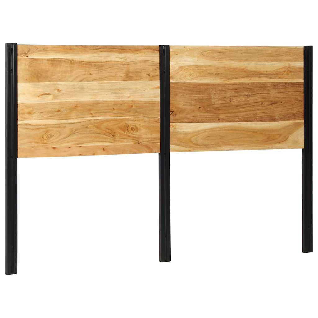 Testiera 160 cm in Legno Massello di Acacia e Ferro