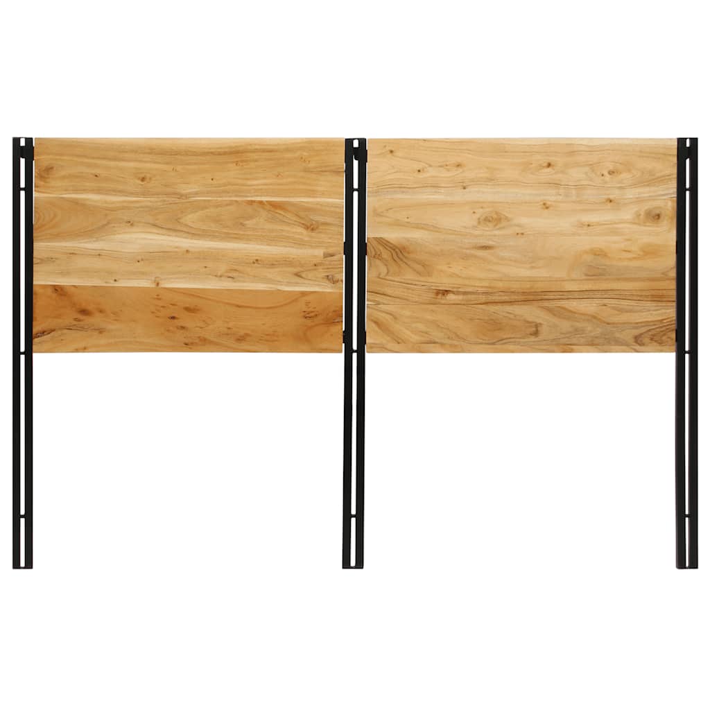 Testiera 160 cm in Legno Massello di Acacia e Ferro