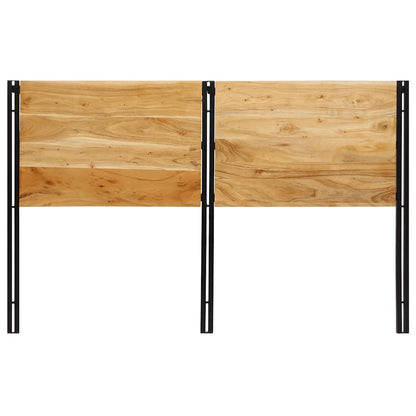 Testiera 160 cm in Legno Massello di Acacia e Ferro