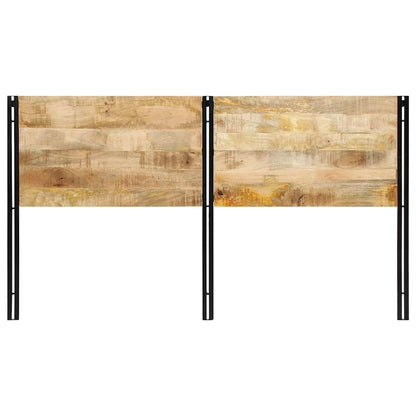 Testiera 180 cm in Legno Massello di Mango e Ferro