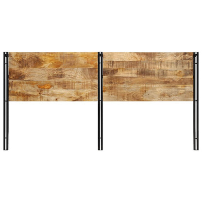 Testiera 200 cm in Legno Massello di Mango e Ferro