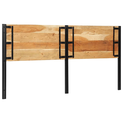 Testiera 200 cm in Legno Massello di Acacia e Ferro