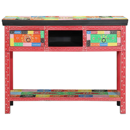 Tavolo consolle con cassetto Multicolore 100 x 30 x 77 cm