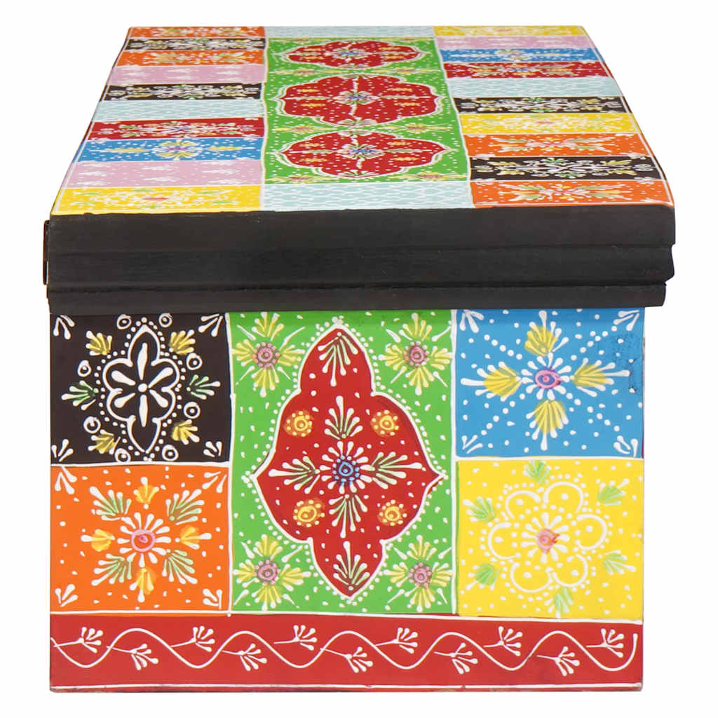 Mobile TV Multicolore 100 x 30 x 24 cm Legno massello di mango