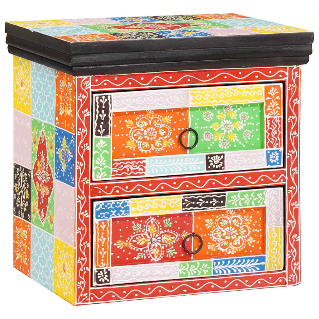 Armadio da Notte con cassetto 2 pcs Multicolore 40 x 30 x 40 cm