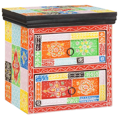Armadio da Notte con cassetto 2 pcs Multicolore 40 x 30 x 40 cm