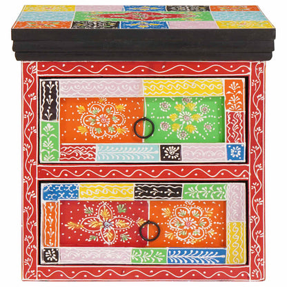 Armadio da Notte con cassetto 2 pcs Multicolore 40 x 30 x 40 cm