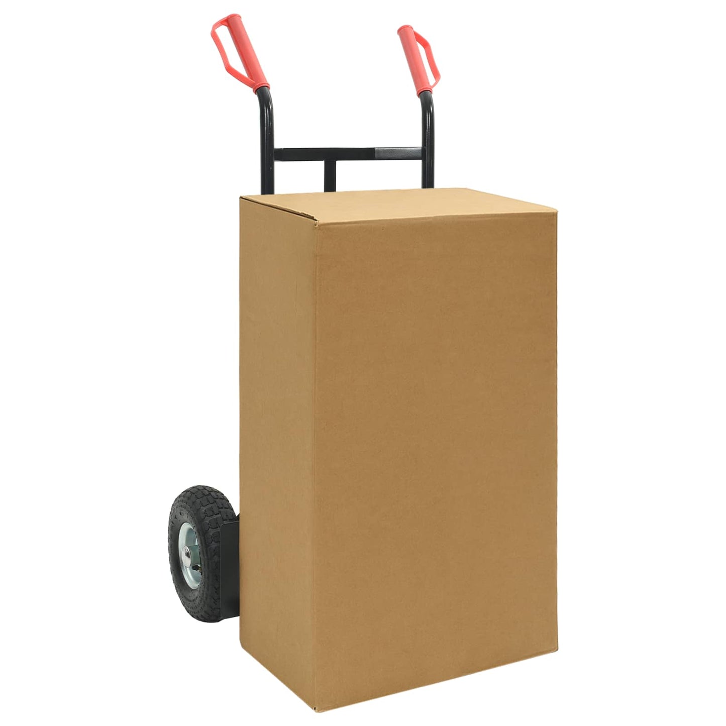 Carrello Pieghevole Estensibile Nero e Rosso 57 x 46 x 113 cm