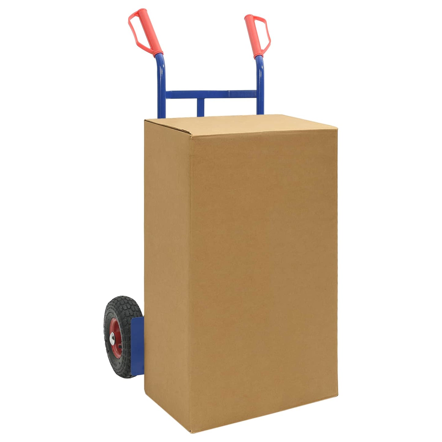 Carrello Pieghevole Estensibile Blu e Rosso 57 x 46 x 113 cm