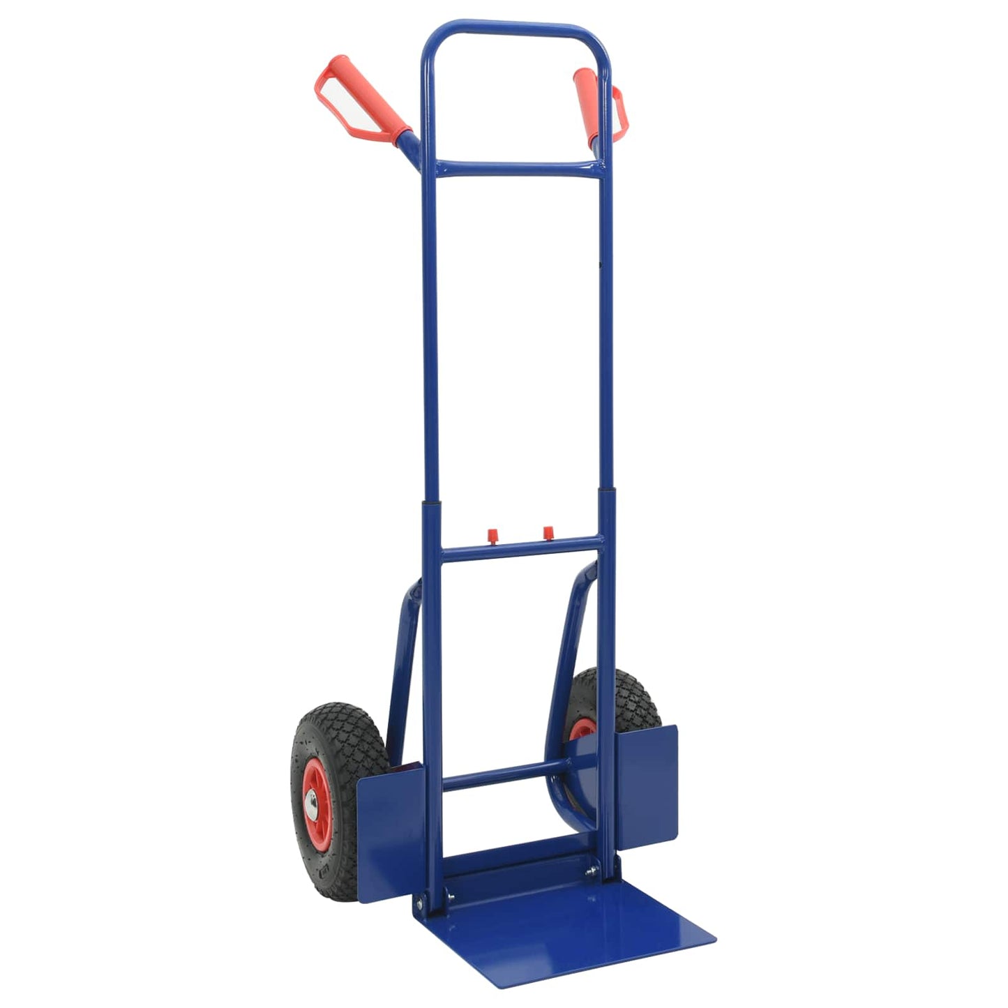 Carrello Pieghevole Estensibile Blu e Rosso 49,5 x 53 x 114 cm
