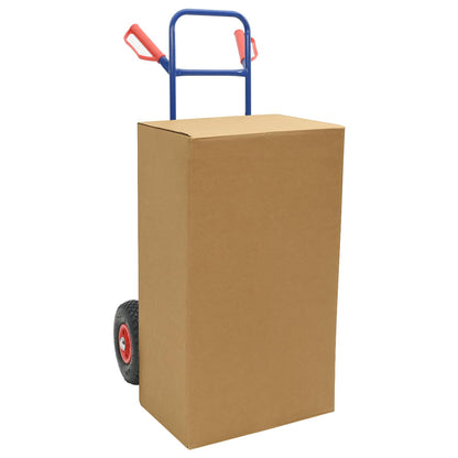 Carrello Pieghevole Estensibile Blu e Rosso 49,5 x 53 x 114 cm