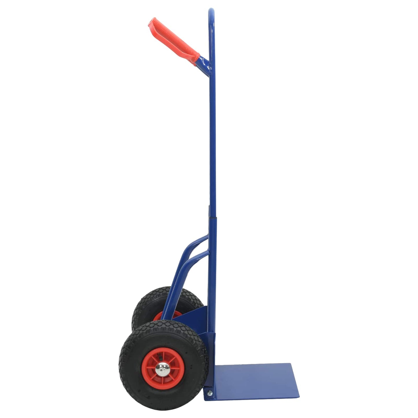 Carrello Pieghevole Estensibile Blu e Rosso 49,5 x 53 x 114 cm