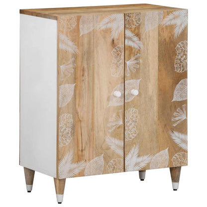 Credenze 3 pz 60x33,5x75 cm in Legno Massello di Mango