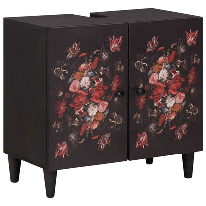 Set di Armadi da Bagno con porta 5 pcs Legno di mango massello
