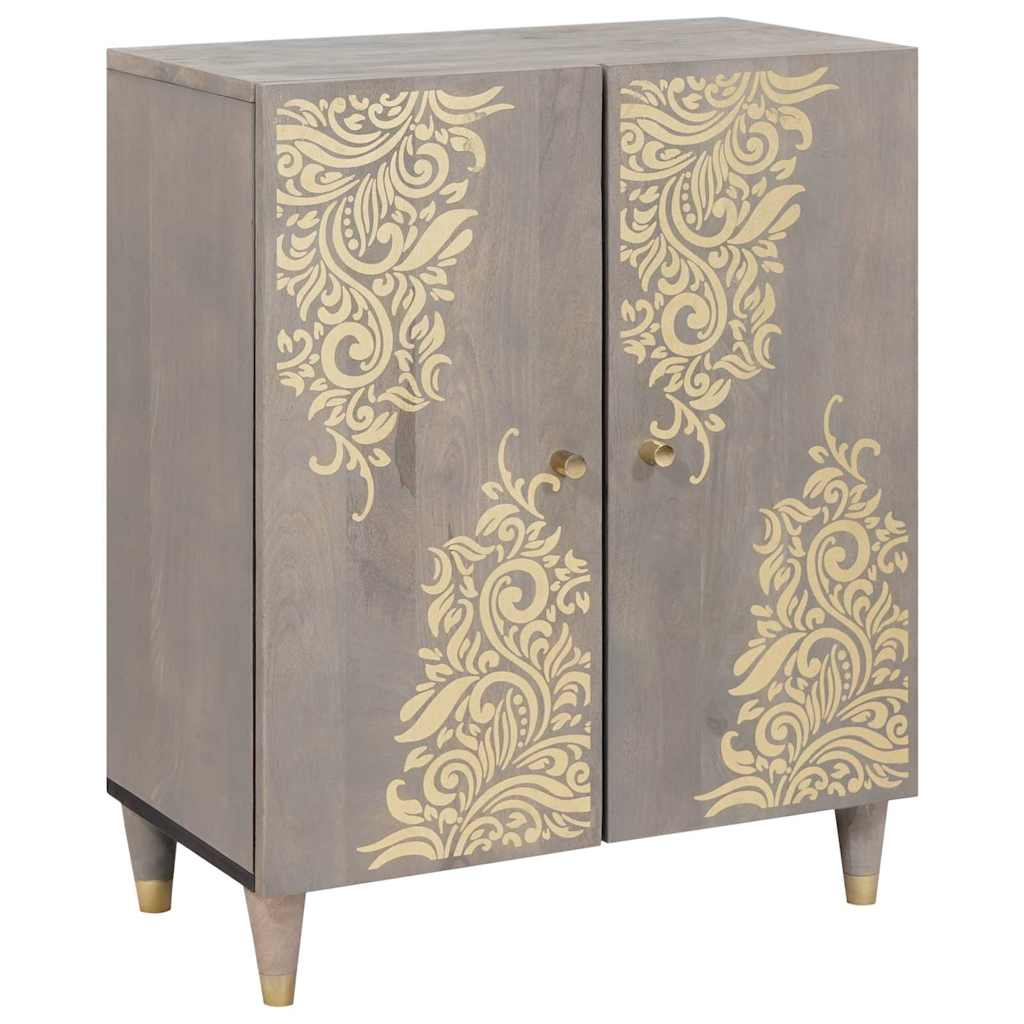 Set di Armadi da Bagno 3 pcs Grigio e Oro 180 x 33 x 75 cm