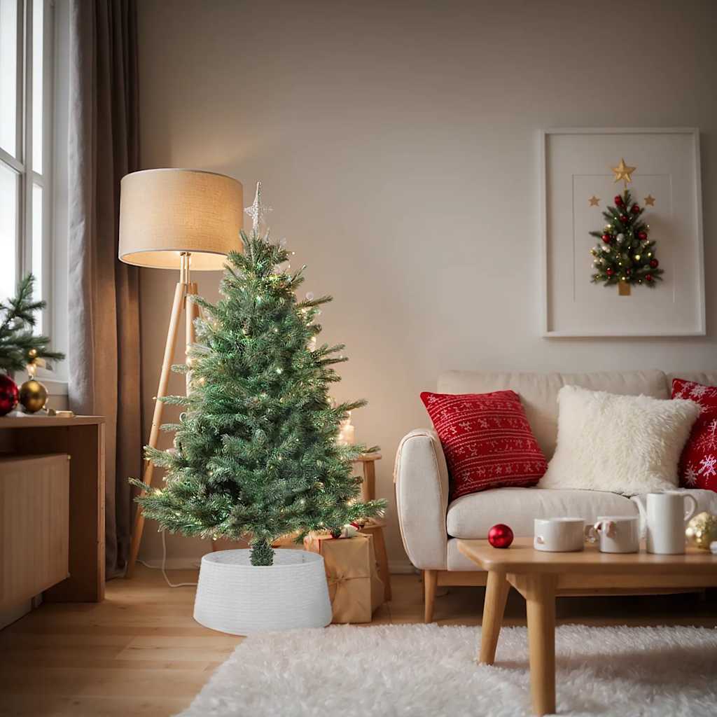 Gonna per Albero di Natale Bianca Ã˜56x23 cm in Plastica