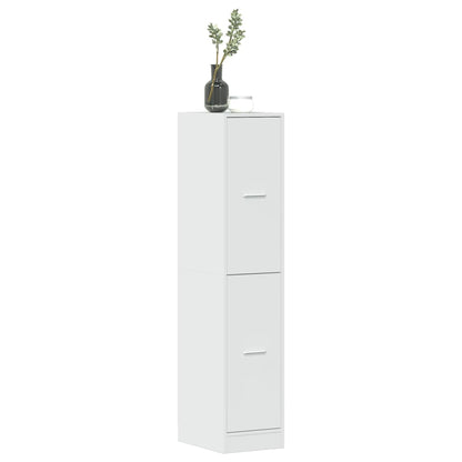 Armadietto da Farmacia Bianco Lucido 30x41x144,5 cm Truciolato