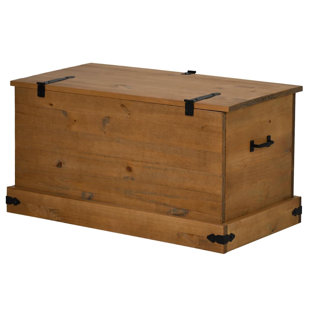 Cassapanca HALDEN 91x48x47 cm in Legno Massello di Pino