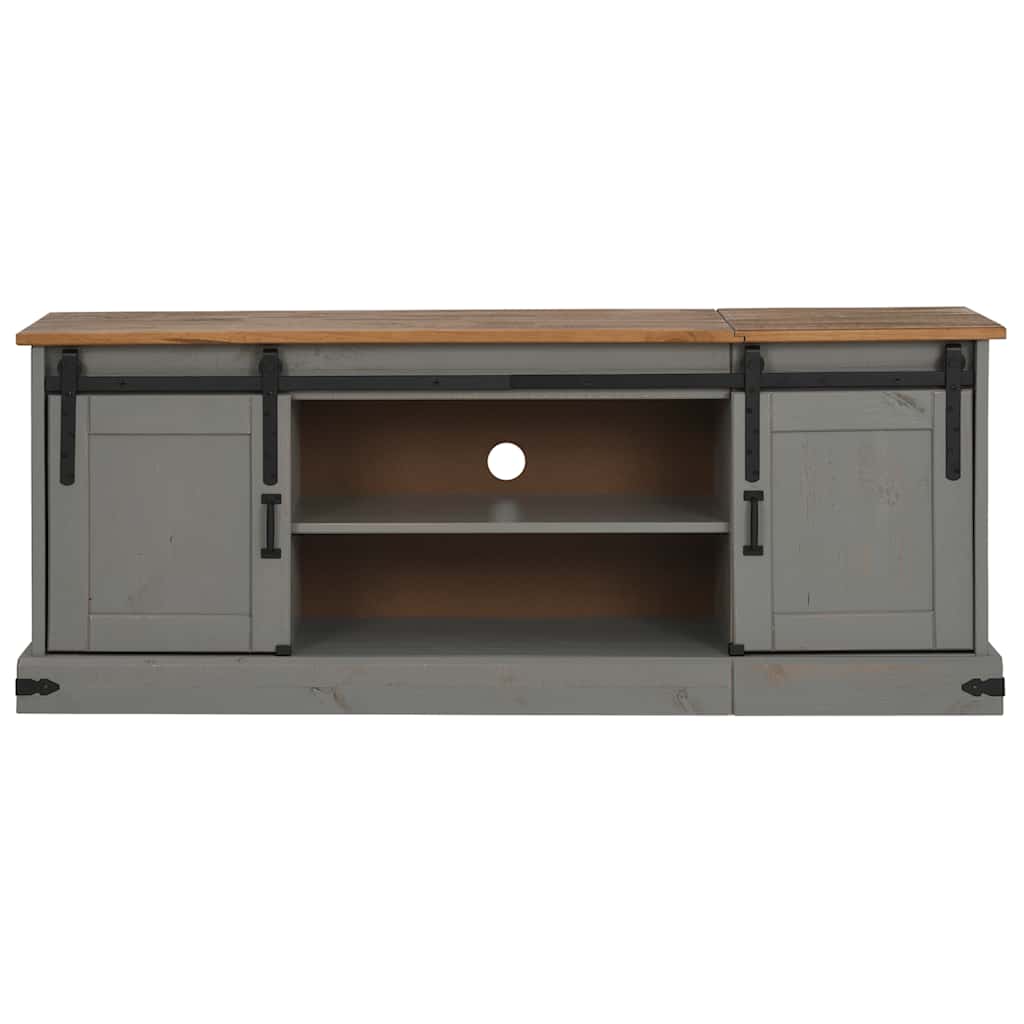 Mobile Porta TV HALDEN 2 Ante Scorrevoli Grigio 150x40x60 cm