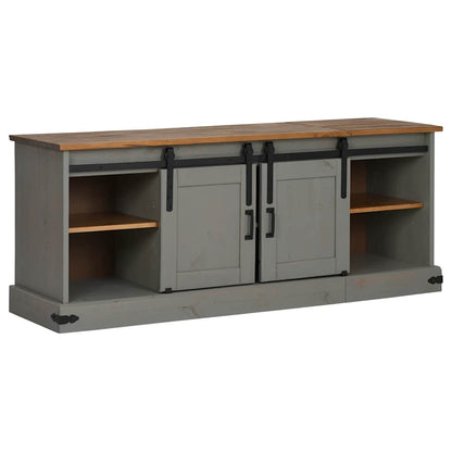 Mobile Porta TV HALDEN 2 Ante Scorrevoli Grigio 150x40x60 cm