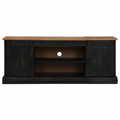 Mobile Porta TV HALDEN 2 Ante Scorrevoli Nero 150x40x60 cm