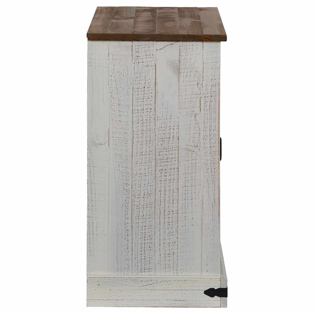 Credenza HALDEN con Anta Scorrevole 80x40x80 cm Legno Massello
