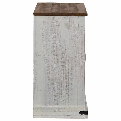 Credenza HALDEN con Anta Scorrevole 80x40x80 cm Legno Massello