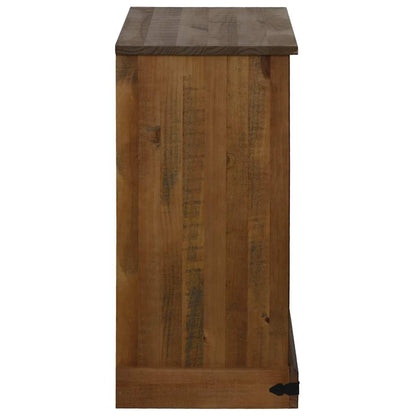 Credenza HALDEN con Anta Scorrevole 80x40x80 cm Legno Massello