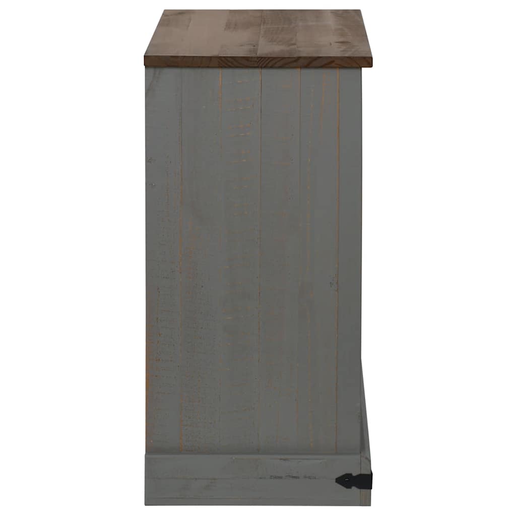Credenza HALDEN con Anta Scorrevole 80x40x80 cm Legno Massello