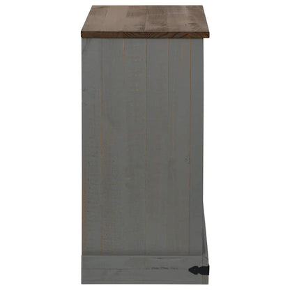 Credenza HALDEN con Anta Scorrevole 80x40x80 cm Legno Massello