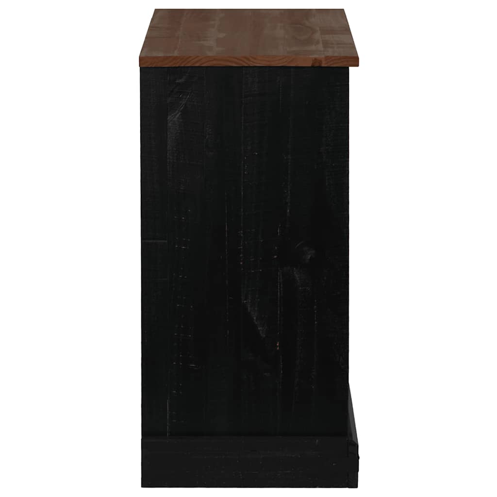 Credenza HALDEN con Anta Scorrevole 80x40x80 cm Legno Massello
