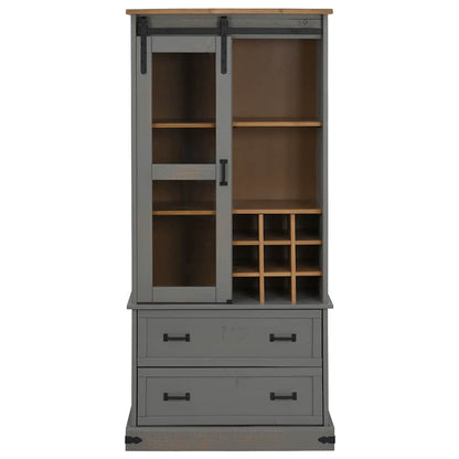Cantinetta per Vini HALDEN con Portabottiglie&Porta Scorrevole