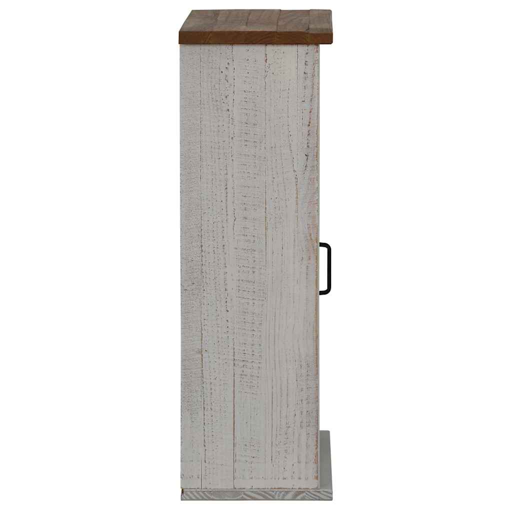Pensile HALDEN con Anta Scorrevole Bianco 49x22,5x70 cm in Pino