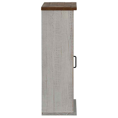 Pensile HALDEN con Anta Scorrevole Bianco 49x22,5x70 cm in Pino