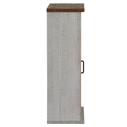 Pensile HALDEN 2 Ante Scorrevoli Bianco 75x22,5x70 cm Pino