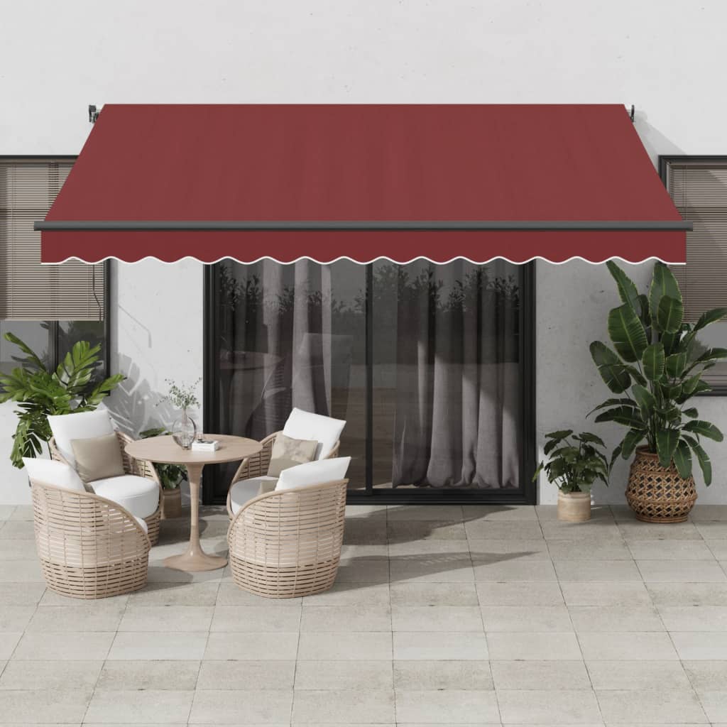 Tenda da Sole Retrattile Manuale con LED BordÃƒÂ² 400x300 cm