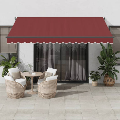 Tenda da Sole Retrattile Manuale con LED BordÃƒÂ² 400x300 cm