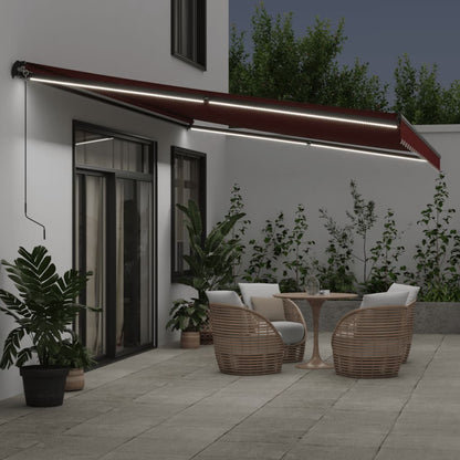 Tenda da Sole Retrattile Manuale con LED BordÃƒÂ² 500x300 cm